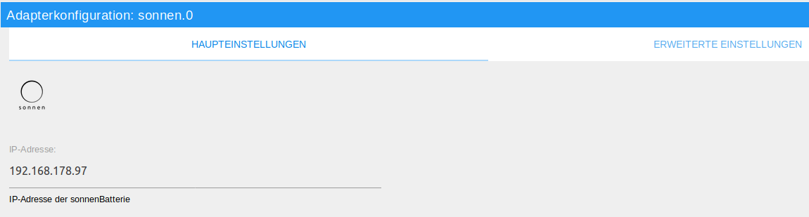 Haupteinstellungen Main Settings