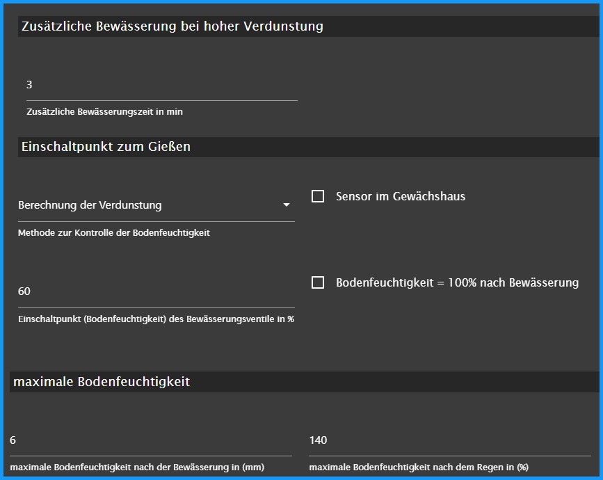 Berechnung der Verdunstung