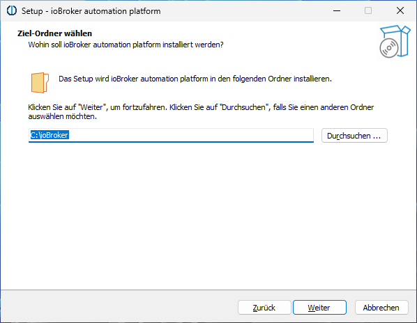Installationsordner Installationsordner