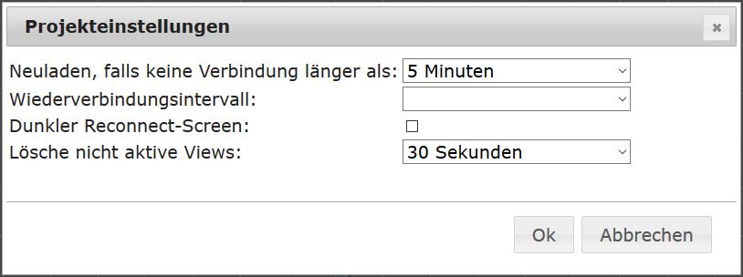 Projekteinstellungen