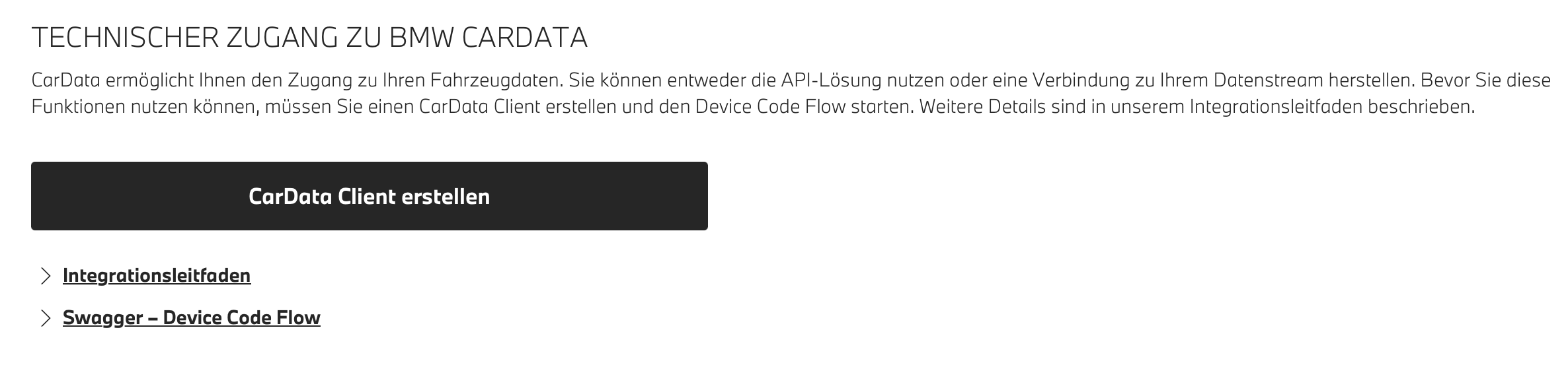 CarData Client Setup