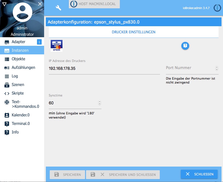 Screenshot Settings alt text