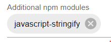 add npm modules
