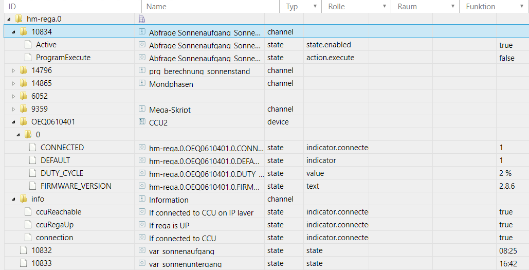 Folder structure