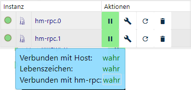 Instances of the adapter