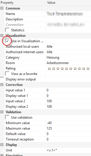 Use in User Interface settings