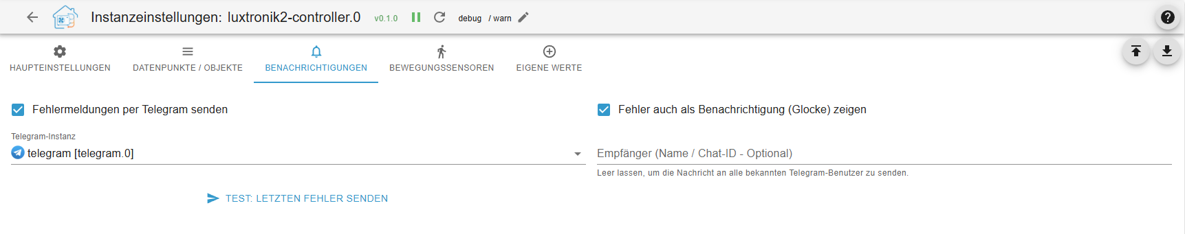 Benachrichtigung