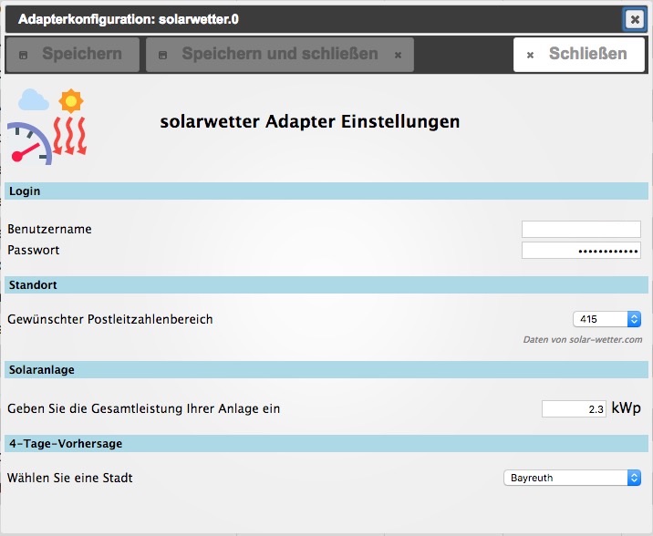 Screenshot Settings alt text