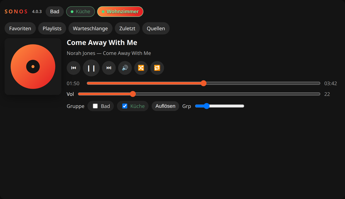 Sonos Control - player
