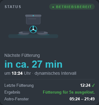 FeederStatus widget