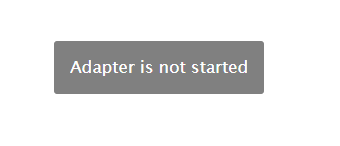 Error message: Adapter not started