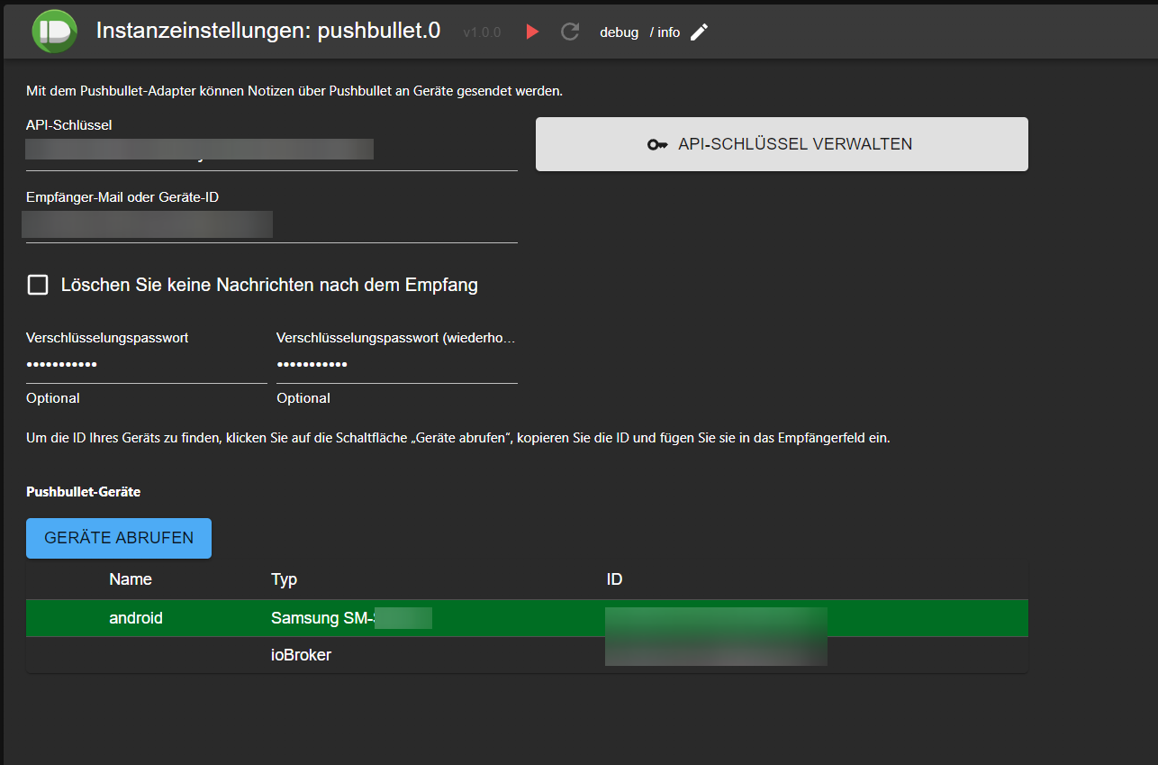 JSON config
